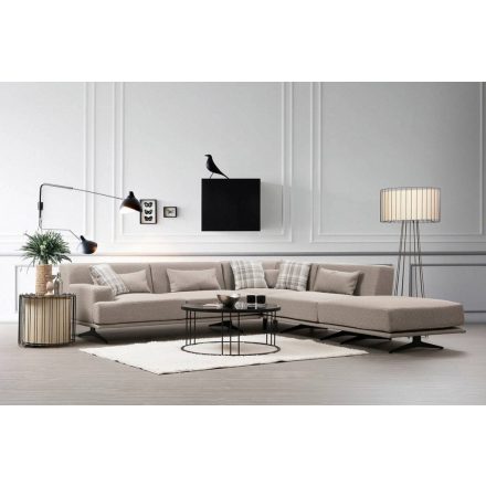 Design sarokkanapé Kessya bézs - bal
