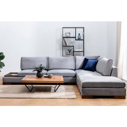 Design sarokkanapé Calista 313 cm sötétszürke - jobb