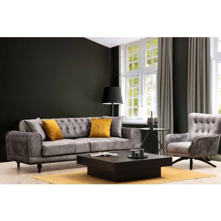 Design ágyazható kanapé Rococo 220 cm antracit