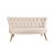 Design kanapé Taneisha 140 cm krémszínű