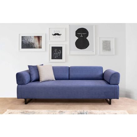 Design ágyazható kanapé Vinaya 220 cm kék
