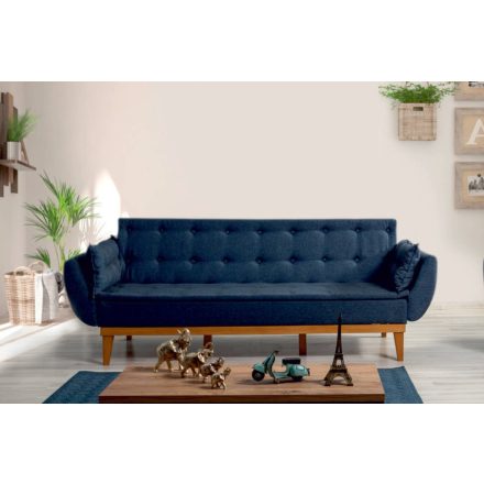 Design ágyazható kanapé Talasius 217 cm sötétkék