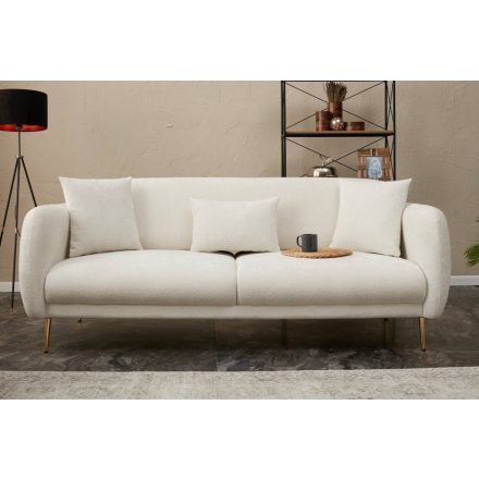 Design 3 személyes kanapé Ophira 210 cm krém