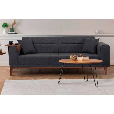 Design 3 személyes kanapé Malisha 223 cm antracit