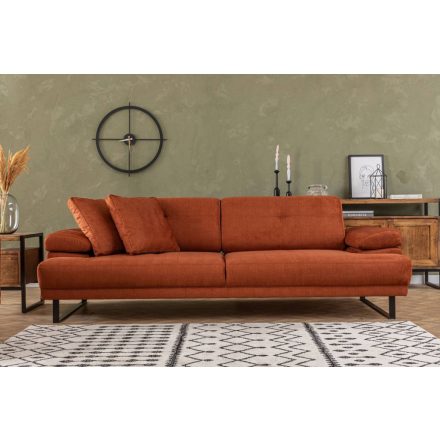 Design 3 személyes kanapé Vatusia 239 cm narancssárga