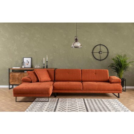 Design sarokkanapé Vatusia 314 cm narancssárga - bal
