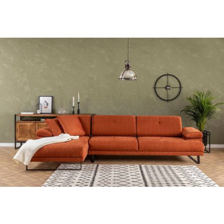 Design sarokkanapé Vatusia 274 cm narancssárga - bal