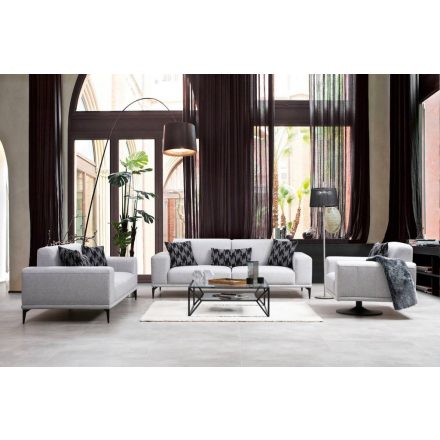 Design 3 személyes kanapé Olliana 230 cm szürke