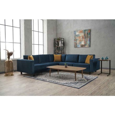 Design sarokkanapé Adabella 258 cm sötétkék