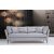 Design 3 személyes kanapé Basiano 214 cm szürke