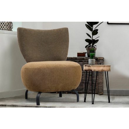Design fotel Barrera mustár