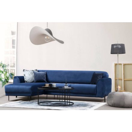 Design összecsukható kanapé Haylia 287 cm kék - bal