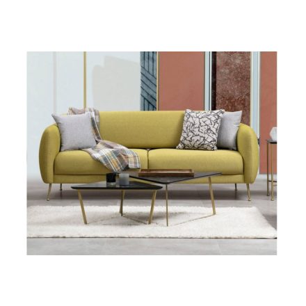 Design összecsukható kanapé Eilika 214 cm sárga