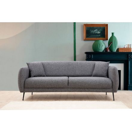 Design 3 személyes kanapé Eilika 214 cm szürke