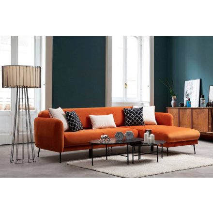 Design összecsukható kanapé Eilika 270 cm narancssárga - jobb