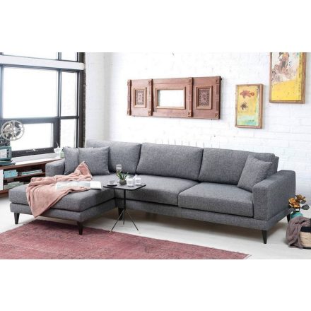 Design sarokkanapé Santino 303 cm sötétszürke - bal