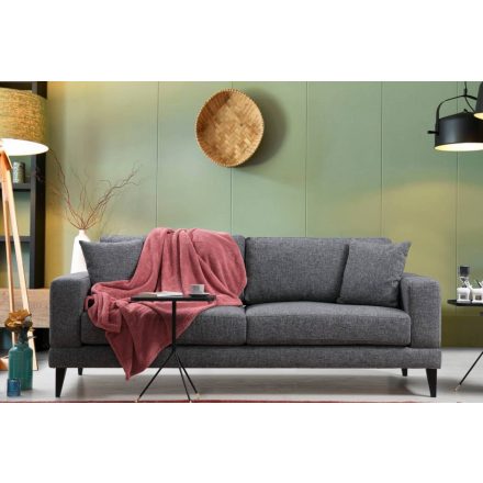 Design 3 személyes kanapé Santino 210 cm sötétszürke