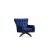 Design fotel Rococo II sötétkék