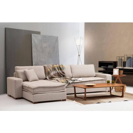Design sarokkanapé Wilano 323 cm homok bézs - bal