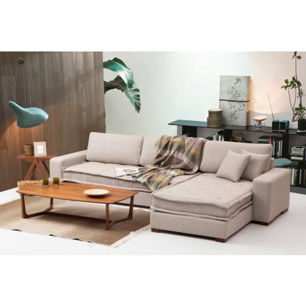 Design sarokkanapé Wilano 323 cm homok bézs - jobb