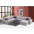 Design sarokkanapé Wilano 350 cm világosszürke