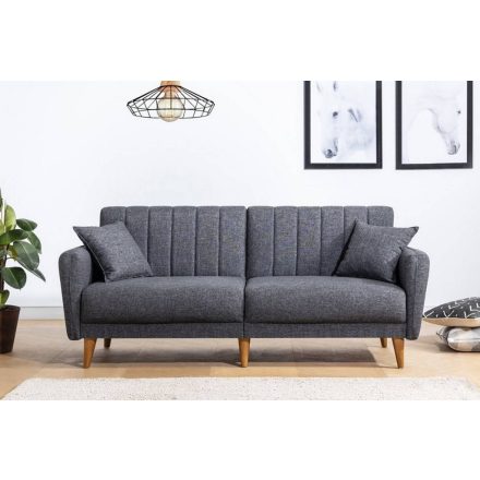 Design összecsukható kanapé Zayda 210 cm sötétszürke