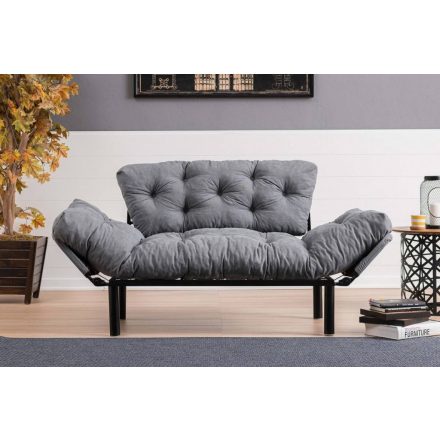 Design kanapéágy Wilona 155 cm kerozin szürke