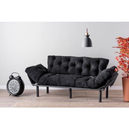 Design kanapéágy Wilona 185 cm fekete