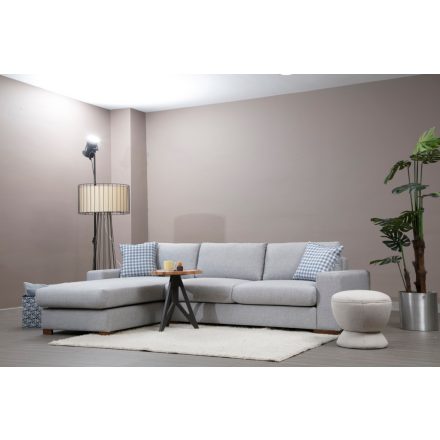 Design sarokkanapé Bellona 290 cm világosszürke - bal