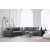 Design sarokkanapé Bellona 282 cm antracit