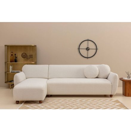 Design sarokkanapé Jamiya 273 cm fehér - bal