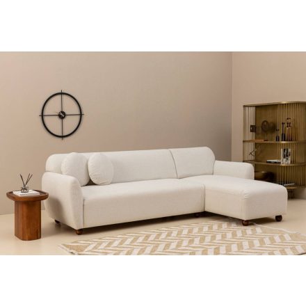 Design sarokkanapé Jamiya 273 cm fehér - jobb
