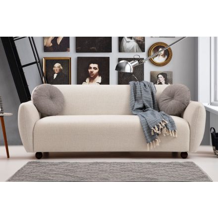 Design 3 személyes kanapé Jamiya 223 cm fehér