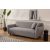 Design 3 személyes kanapé Jamiya 223 cm világosszürke