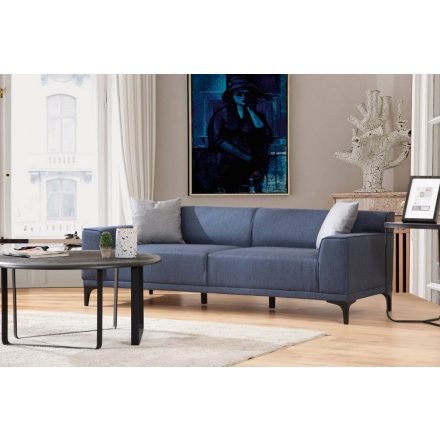 Design 3 személyes kanapé Dellyn 212 cm kék