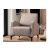 Design fotel Dellyn világosbarna