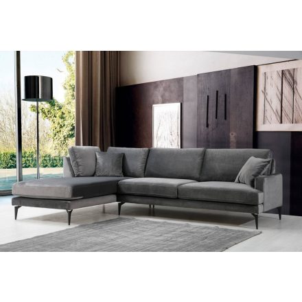 Design sarokkanapé Fenicia 283 cm antracit - bal oldalas