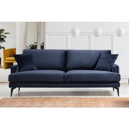 Design 3 személyes kanapé Fenicia 205 cm sötétkék