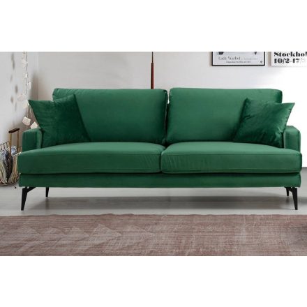 Design 3 személyes kanapé Fenicia 205 cm zöld