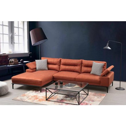 Design sarokkanapé Faunia 309 cm narancssárga - bal oldalas