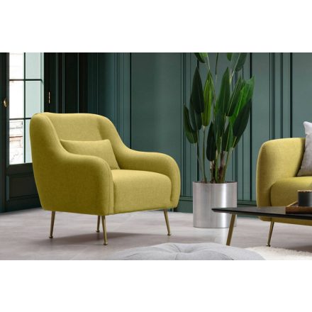 Design fotel Eilika sárga