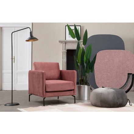 Design fotel Laisha rózsaszín