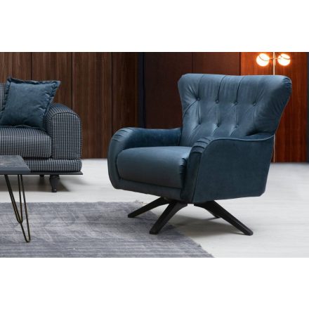 Design fotel Rococo II kék