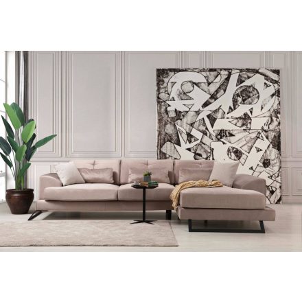 Design sarokkanapé Heimana 308 cm bézs - jobb oldalas
