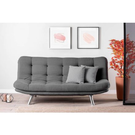 Design ágyazható kanapé Sabelle 200 cm szürke