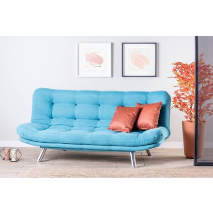 Design ágyazható kanapé Sabelle 200 cm türkiz