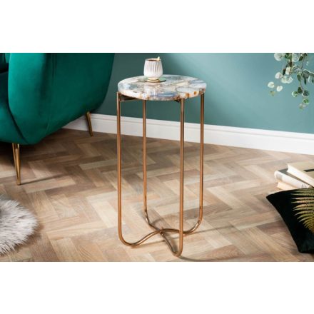 Design kisasztal Tristen I 35 cm kék achát 