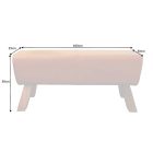 Design ülőpad Horse 100 cm konyak