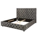 Design ágy Laney 180 x 200 cm oliva-szürke bársony