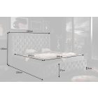 Design ágy Laney 180 x 200 cm oliva-szürke bársony